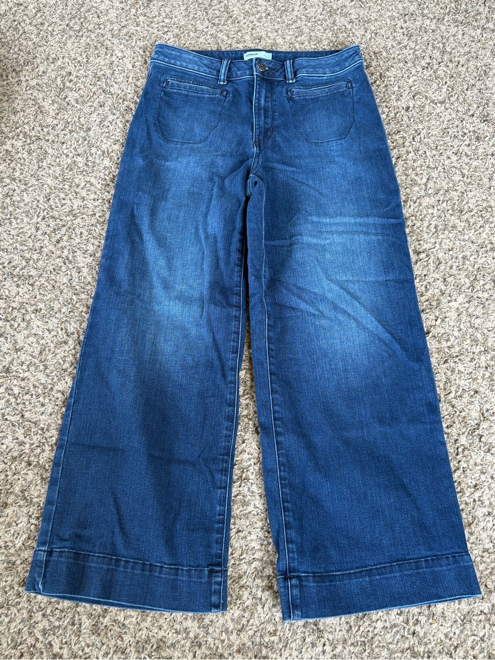Sonoma Wide Leg Jeans in Deep Blue Wash